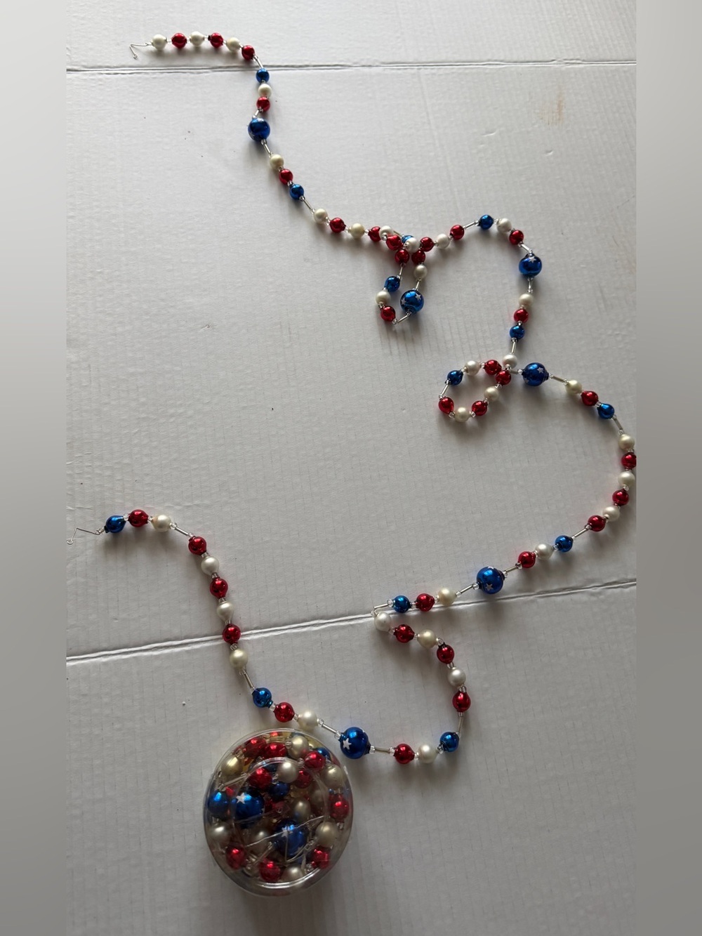 Vtg 6 in set of2 Christmas garland ornament
